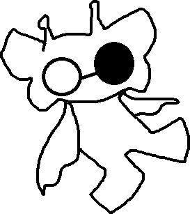 MS Paint Boujo-o sitting page doll